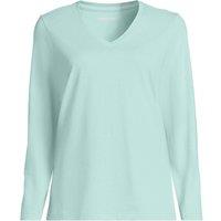 Lands' End Women's Plus Supima Long Sleeved T-shirt in Mint | Size: 24-26