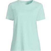 Lands' End Women's Supima Short Sleeve Crew Neck T-shirt in Pale Green | Size: 20