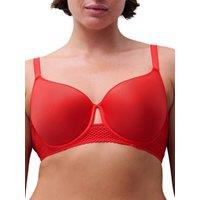 Chantelle Women's Play Memory Foam T-Shirt Bra in Red | Size: 42B