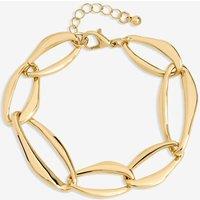 Mood Women's Gold Plated Large Link Chain Bracelet