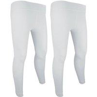 THMO Women's 2 Pack Thermal Bottoms Leggings for Winter in White | Size: Medium/Large