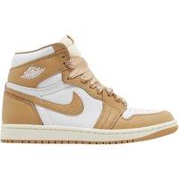 Nike Women's Air Jordan 1 Retro High OG Praline Tan High Top Sneakers in White | Size: 8.5