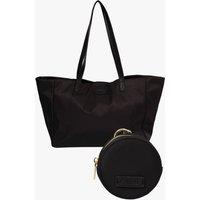 Etre Women's Large Tote Bag Carry All & Coin Purse Gift Set in Black