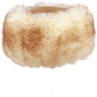 Eastern Counties Leather Women's Kate Cossack Style Sheepskin Hat in Tan | Size: Large