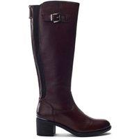 Moda In Pelle Women's 'Sansho' Leather Heeled Boots in Burgundy | Size: 5
