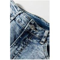 Everyday The Label Women's Myosotis High Rise Button Zip Fly Medium Wash Jeans in Pale Blue | Size: 16