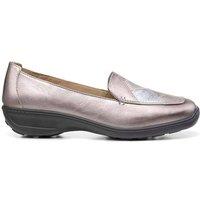 Hotter Women's Wide Fit 'Faith II' Loafers in Metallics | Size: 5