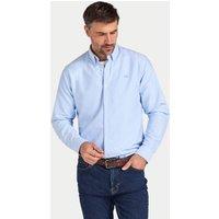 Raging Bull Men's Long Sleeve Classic Oxford Shirt in Light Blue | Size: Small