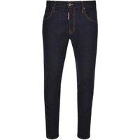 Dsquared2 Men's Skater Jean Italian Address Logo Navy Blue Wash Jeans | Size: 30S