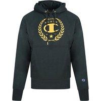 Champion Men's Rome Logo Black Hoodie | Size: XS