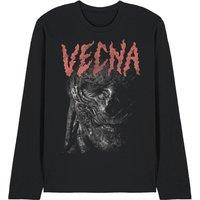 Stranger Things Vecna Face Long Sleeve T-Shirt, Black | Size: Small
