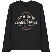 Stranger Things The Crawl Begins Long Sleeve T-Shirt, Black | Size: Medium
