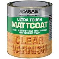 Ronseal Ultra Tough Internal Clear Mattcoat Varnish 750Ml