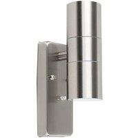 ValueLights Up Down Light Silver Outdoor Wall-Up Down Light