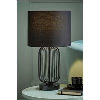 ValueLights Gabbia Black Metal Touch Table Lamp