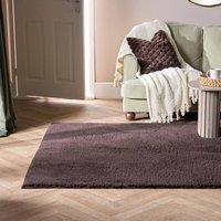 OHS Fluffy Teddy Rug Soft Floor Carpet Non Slip Area Mat in Brown | Size: 160 cm x 230 cm