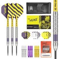Target Darts Luke Littler Tungsten Steel Tip Darts Set in Purple | Size: 23g