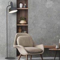 Lighting Collection GREY METAL FLOOR LAMP