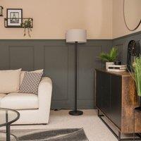 ValueLights Charlie Black Floor Lamp