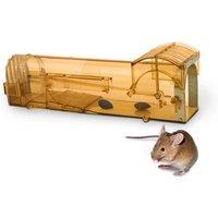 Keplin Humane Mouse Trap - Indoor & Outdoor No-Kill Mouse Traps in Brown | Size: 2 Pack