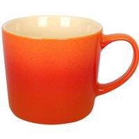 Argon Tableware 330ml Ombre Coffee Mug - Glazed New Bone China Tea Mug in Orange