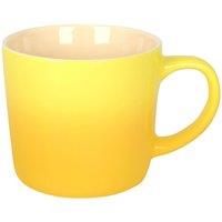 Argon Tableware 330ml Ombre Coffee Mug - Glazed New Bone China Tea Mug in Yellow