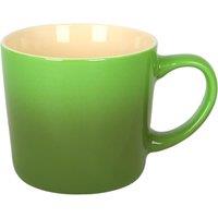 Argon Tableware 330ml Ombre Coffee Mug - Glazed New Bone China Tea Mug in Green