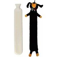 Marco Paul 2L Long Hot Water Bottle with Sausage Dog Cover in Black | Size: 200ml
