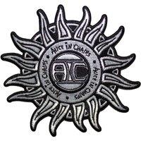 Alice In Chains Sun Logo B&W Woven Patch in Black
