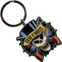 Guns N Roses Top Hat Keyring Keychain in Gold
