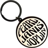 Janis Joplin Pearl Emblem Mono keyring Keychain in Black