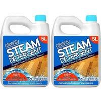 cleenly Pet Steam Mop Detergent for Steam Mops Ocean Splash in Clear | Size: 4 Pack