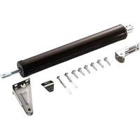 VOGREX Coffee Aluminum Alloy Surface Mounted Door Closer in Brown