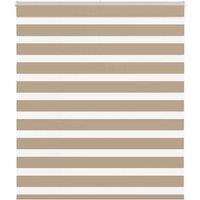 Berkfield Home Zebra Blind Sand Brown 120x100 cm Fabric Width 115.9 cm Polyester