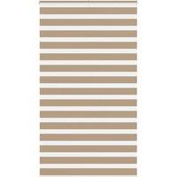 Berkfield Home Zebra Blind Sand Brown 130x230 cm Fabric Width 125.9 cm Polyester
