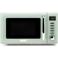 Haden Cotswold 800W Countertop Microwave - 20ltr Capacity, Digital Controls, 60 Minute Timer, 5 Power Levels in Green
