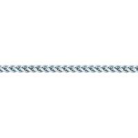 Jewelco London Silver Franco 3D Curb Necklace 4mm 26
