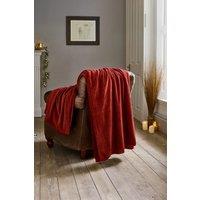 Deyongs "The Big One" Ultra-Soft Large Plush Throw - 230x270cm Oversized Fleece Blanket in Wine | Size: 230 cm x 270 cm