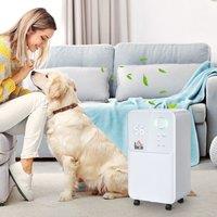 HOMCOM 12L per Day 2L Portable Quiet Dehumidifier for Home in White