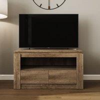 GFW Canyon 2 Drawer TV Unit in Brown