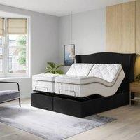 PARADISE BEDS LTD Orthopaedic Electric Adjustable Bed Set With Mattress & Headboard in Black | Size: King
