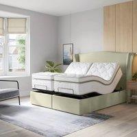 PARADISE BEDS LTD Orthopaedic Electric Adjustable Bed Set With Mattress & Headboard in Beige | Size: King