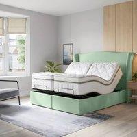 PARADISE BEDS LTD Orthopaedic Electric Adjustable Bed Set With Mattress & Headboard in Pale Green | Size: King