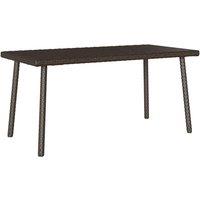 Berkfield Home Garden Coffee Table Rectangular Brown 80x40x37 cm Poly Rattan | Size: 80 x 40 x 37 cm