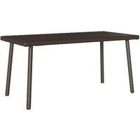 Berkfield Home Garden Coffee Table Rectangular Brown 80x40x37 cm Poly Rattan | Size: 80 x 40 x 37 cm