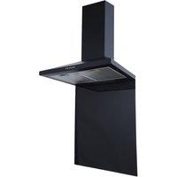 SIA Black Toughened Kitchen Glass Splashback 70cm x 75cm - SP70BL | Size: 70 cm x 75 cm