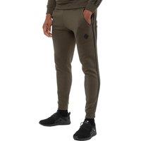 Enzo Men's Slim Fit Tape Joggers in Khaki | Size: Small