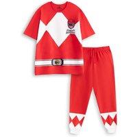 Power Rangers Men's Short Sleeve Long Leg Pyjama Set | Red | Size: XL