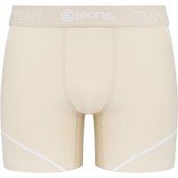Skins Men's DNAmic Natural Beige Compression Shorts in Light Beige | Size: XS