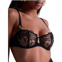 Aubade Women's Vibes Half Cup Bra in Black | Size: 38E